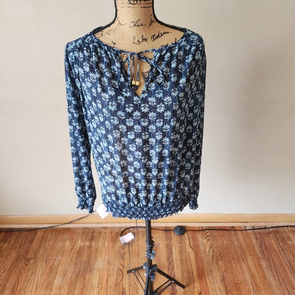 MK Floral Paisley Mesh Top main image 0